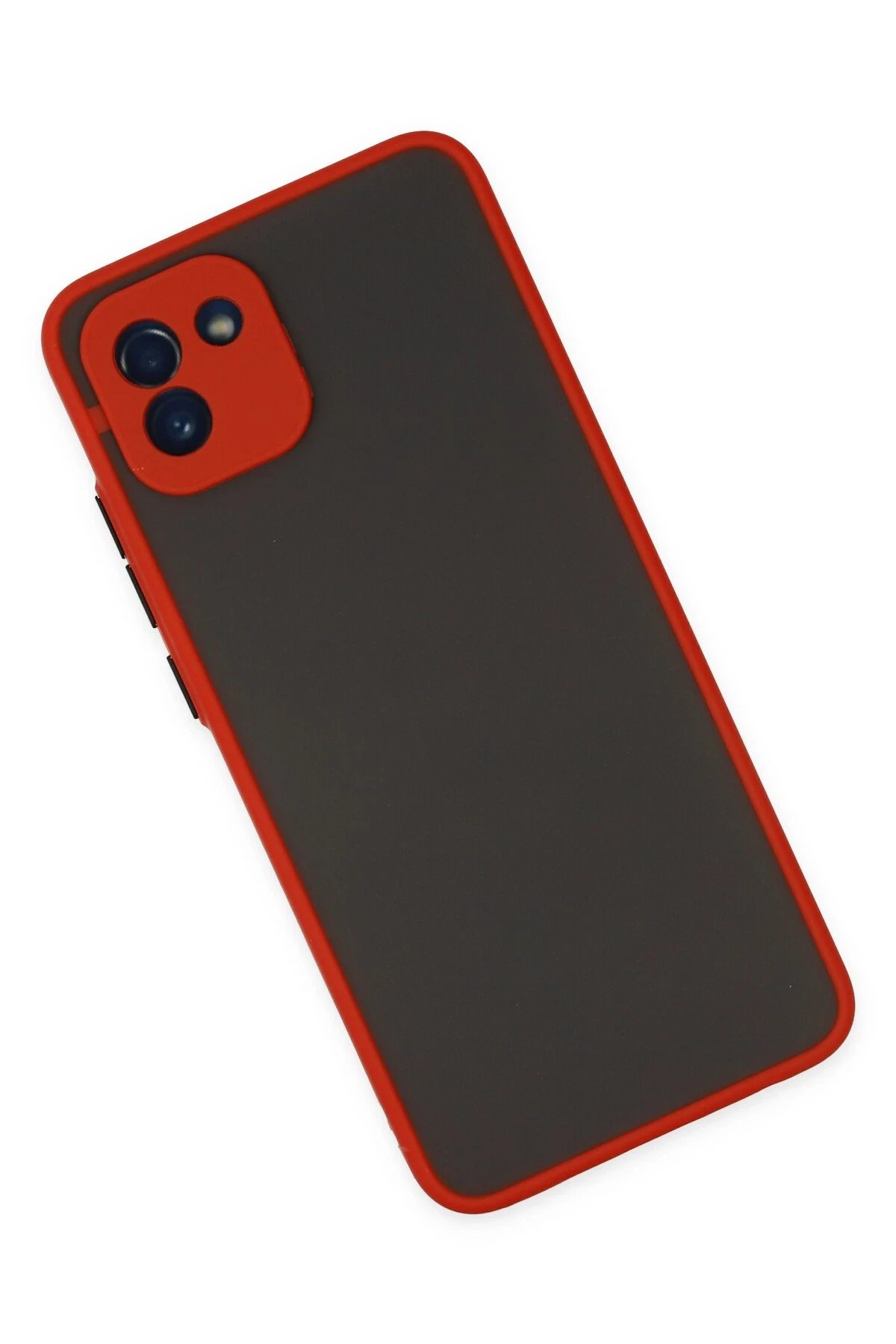 Samsung Galaxy A03 Kılıf Montreal Silikon Kapak - Kırmızı-(5796) - Görsel 3