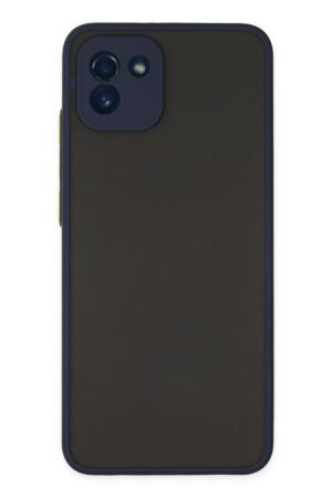Samsung Galaxy A03 Kılıf Montreal Silikon Kapak - Lacivert-(5796)