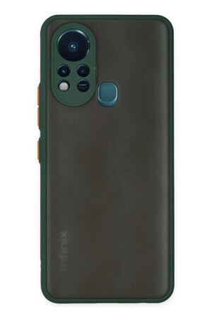 İnfinix Hot 11s Kılıf Montreal Silikon Kapak - Yeşil-(5796)