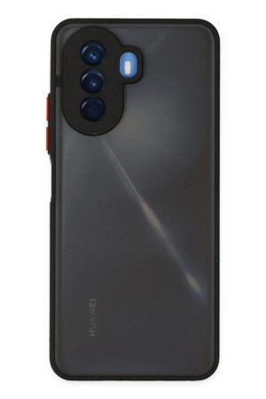 Huawei Nova Y70 Kılıf Montreal Silikon Kapak - Siyah-(5796)