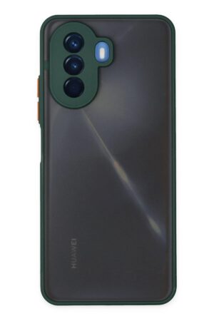 Huawei Nova Y70 Kılıf Montreal Silikon Kapak - Yeşil-(5796)