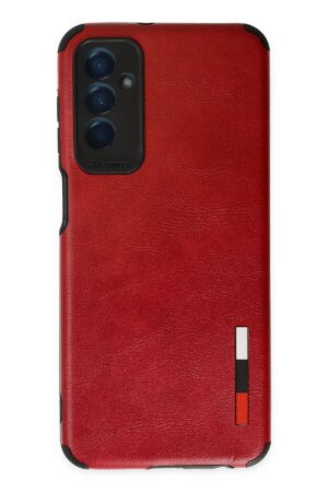 Samsung Galaxy M13 Kılıf Loop Deri Silikon - Kırmızı-(5796)