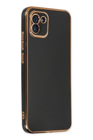 Samsung Galaxy A03 Kılıf Volet Silikon - Siyah-(5796)