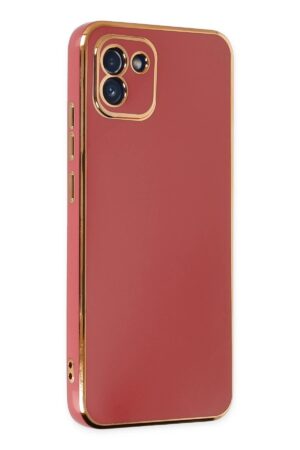 Samsung Galaxy A03 Kılıf Volet Silikon - Kırmızı-(5796)