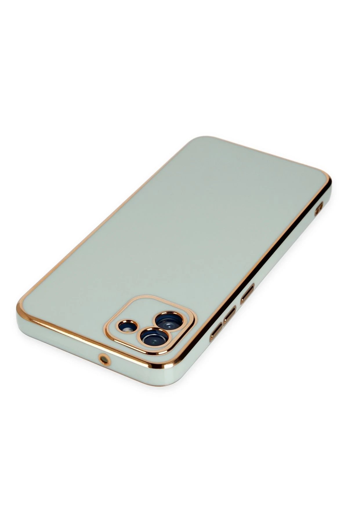 Samsung Galaxy A03 Kılıf Volet Silikon - Açık Yeşil-(5796) - Görsel 4