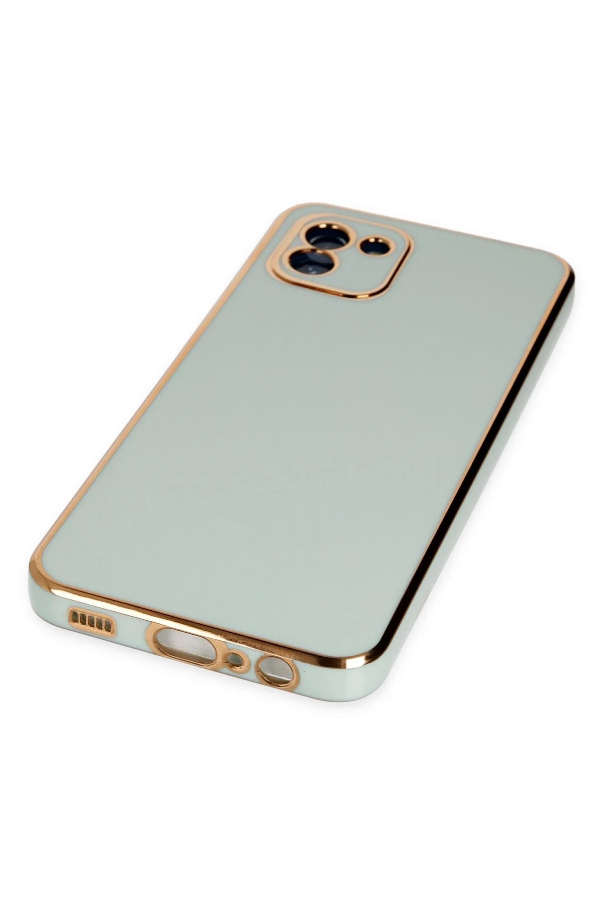 Samsung Galaxy A03 Kılıf Volet Silikon - Açık Yeşil-(5796) - Görsel 5