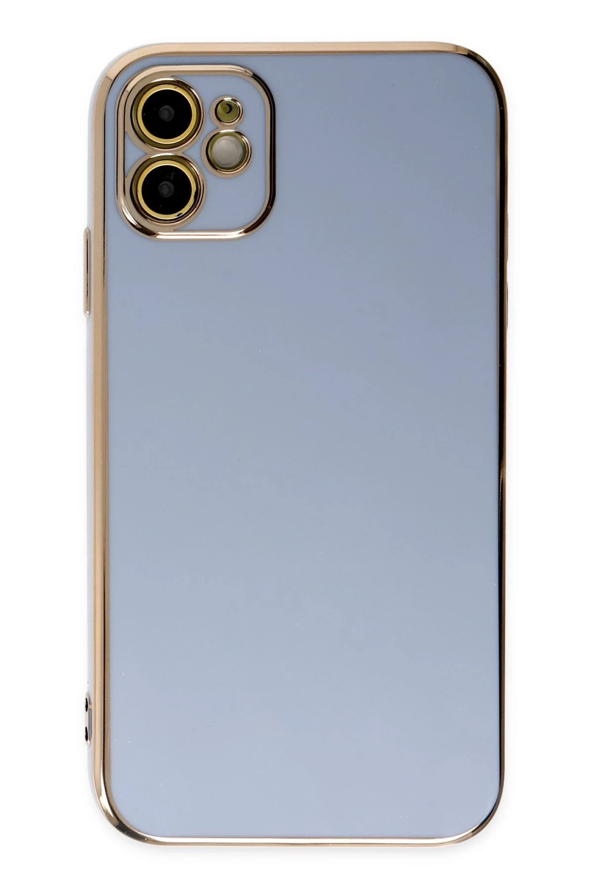 iPhone 12 Kılıf Volet Silikon - Mavi-(5796) - Görsel 2