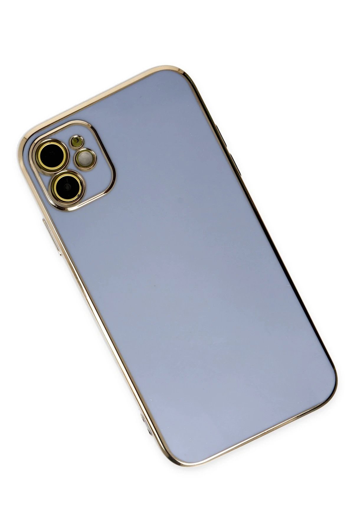 iPhone 12 Kılıf Volet Silikon - Mavi-(5796) - Görsel 3