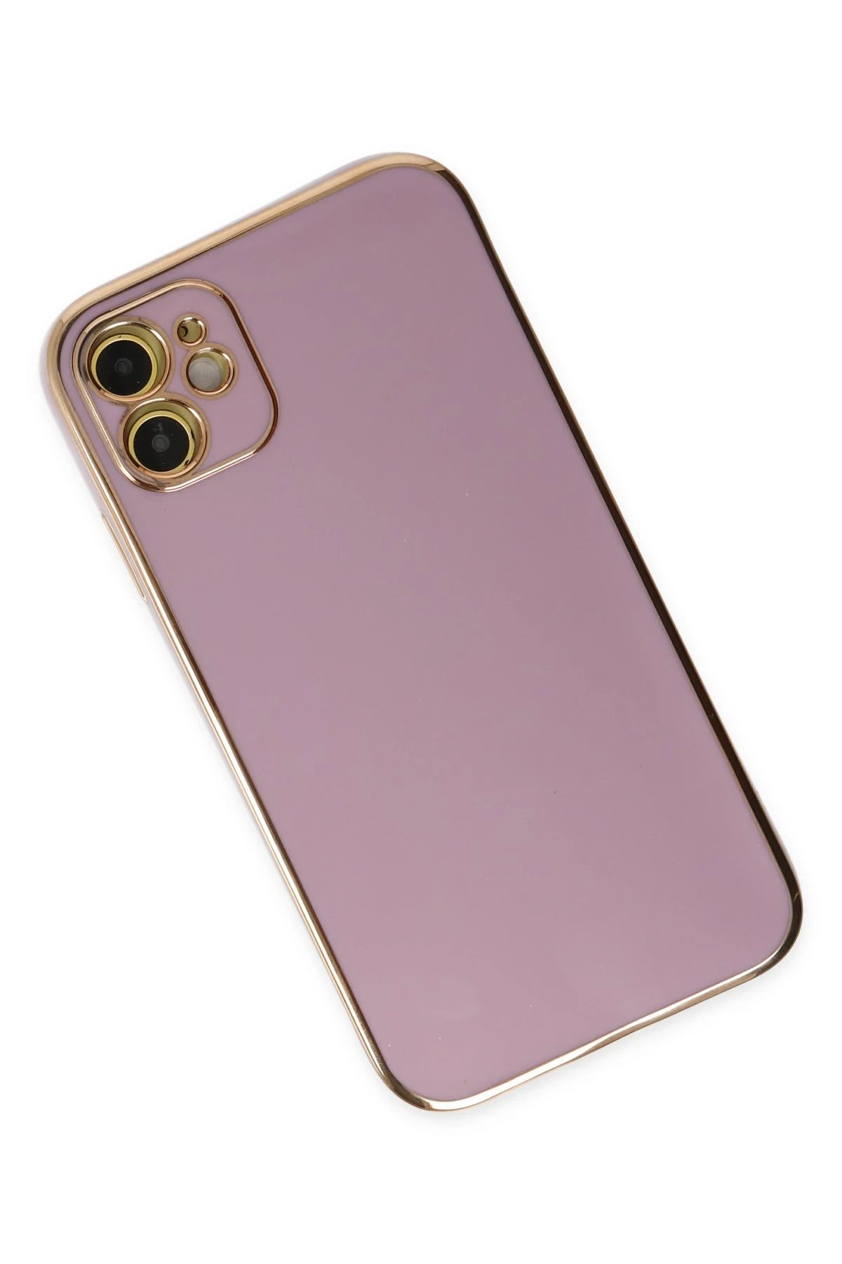 iPhone 12 Kılıf Volet Silikon - Mor-(5796) - Görsel 3