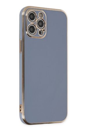 iPhone 12 Pro Kılıf Volet Silikon - Mavi-(5796)