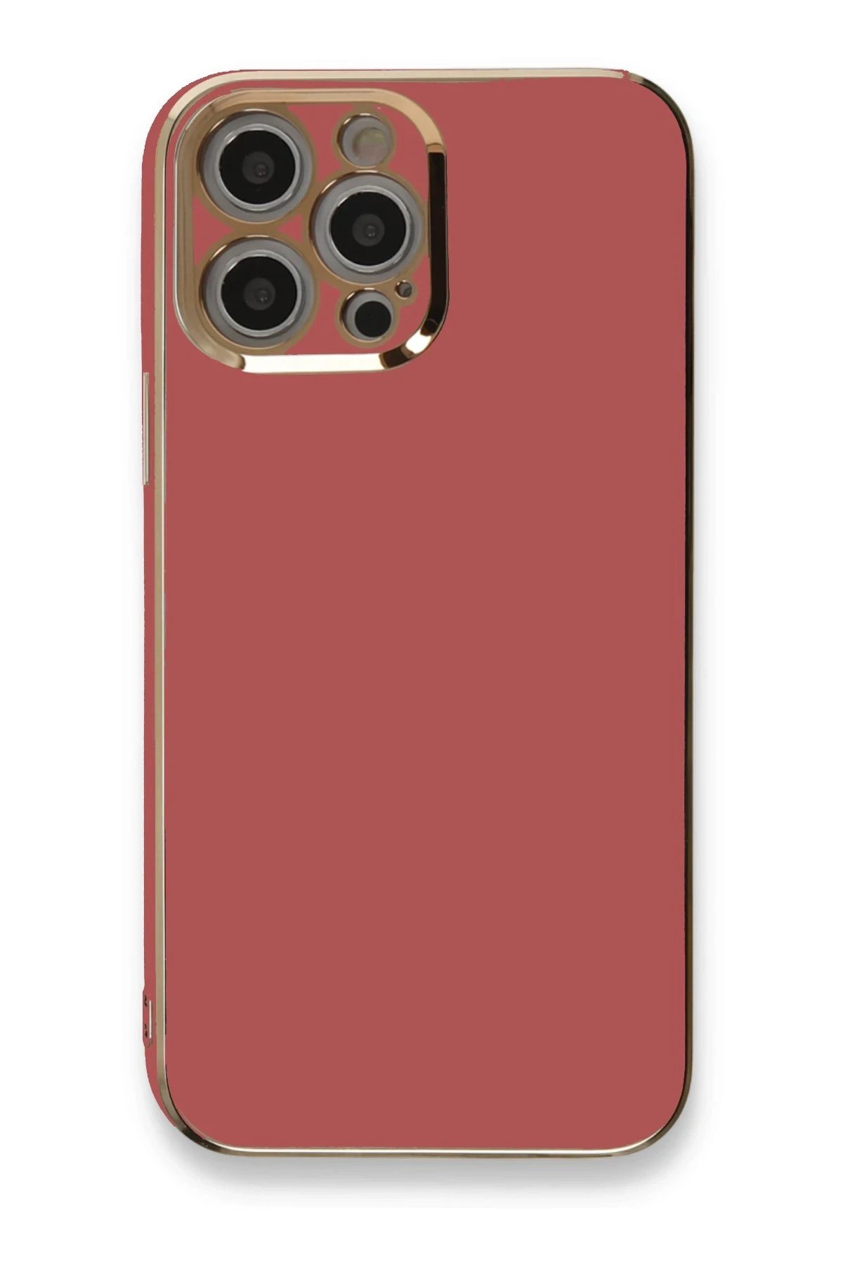 iPhone 12 Pro Kılıf Volet Silikon - Kırmızı-(5796) - Görsel 3