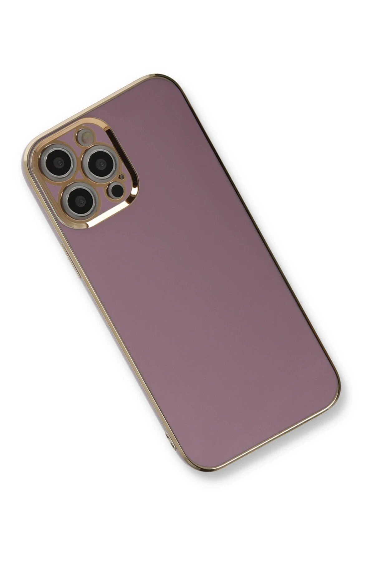 iPhone 12 Pro Kılıf Volet Silikon - Mor-(5796) - Görsel 2