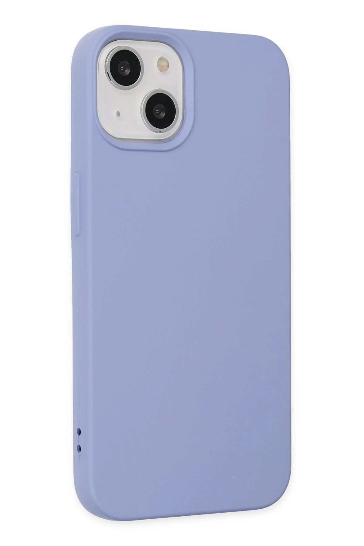 iPhone 14 Plus Kılıf Nano içi Kadife Silikon - Lila-(5796) - Görsel 2