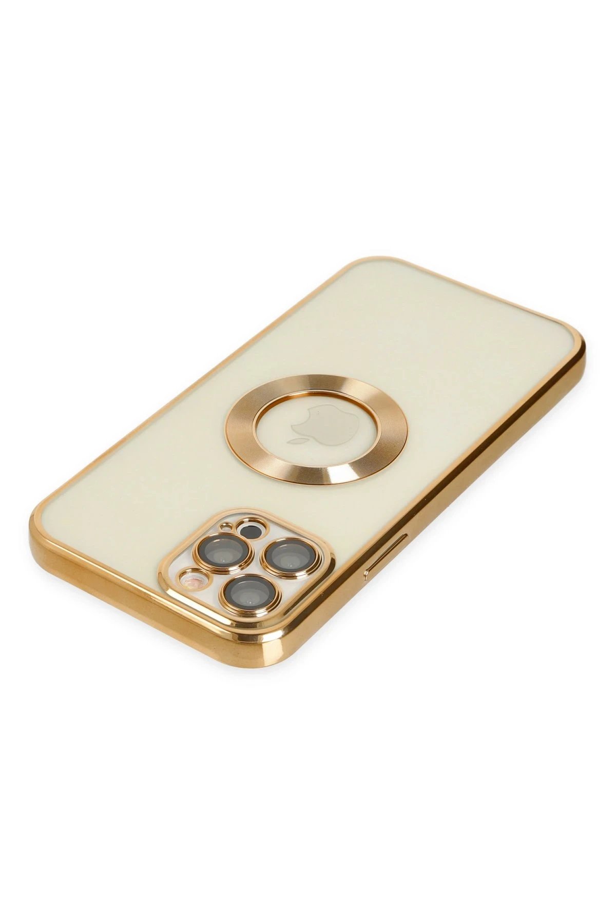 iPhone 12 Pro Kılıf Slot Silikon - Gold-(5796) - Görsel 2