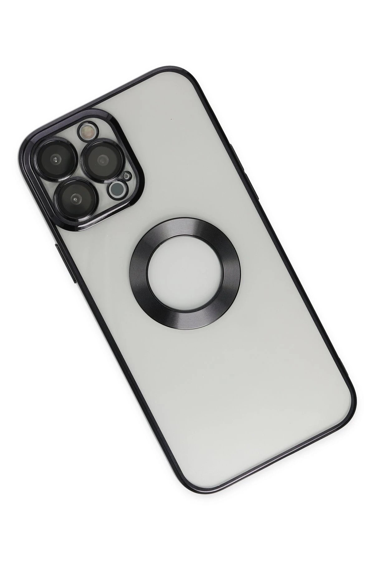 iPhone 14 Pro Kılıf Slot Silikon - Siyah-(5796) - Görsel 3