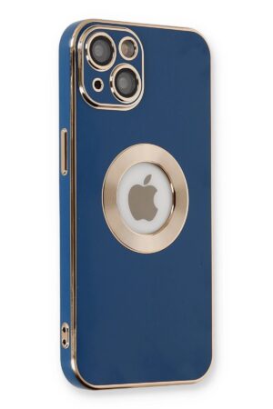 iPhone 14 Plus Kılıf Store Silikon - Mavi-(5796)