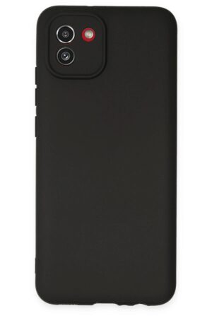 Samsung Galaxy A03 Kılıf First Silikon - Siyah-(5796)
