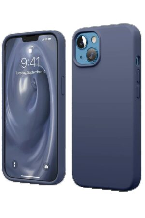 iPhone 14 Kılıf First Silikon - Lacivert-(5796)
