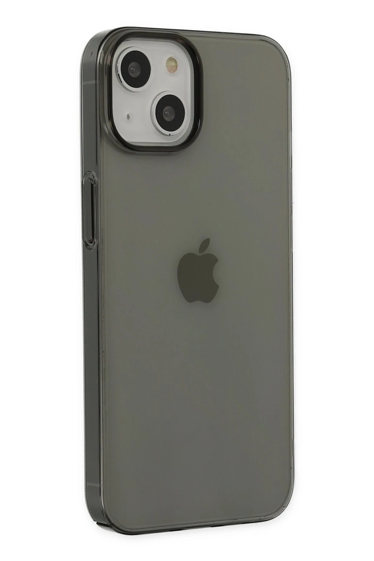 iPhone 14 Plus Kılıf Pc Sert Şeffaf Kapak - Siyah-(5796) - Görsel 2