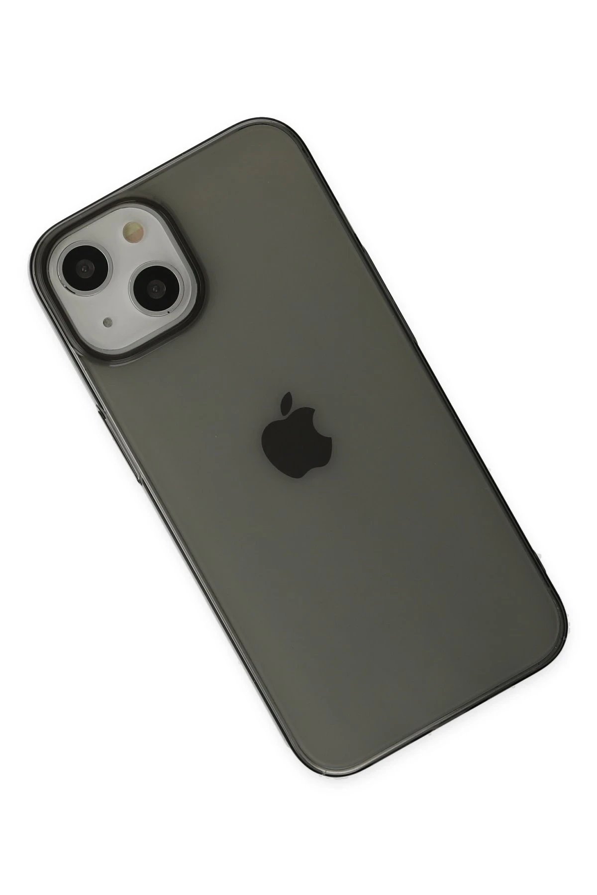 iPhone 14 Plus Kılıf Pc Sert Şeffaf Kapak - Siyah-(5796) - Görsel 3