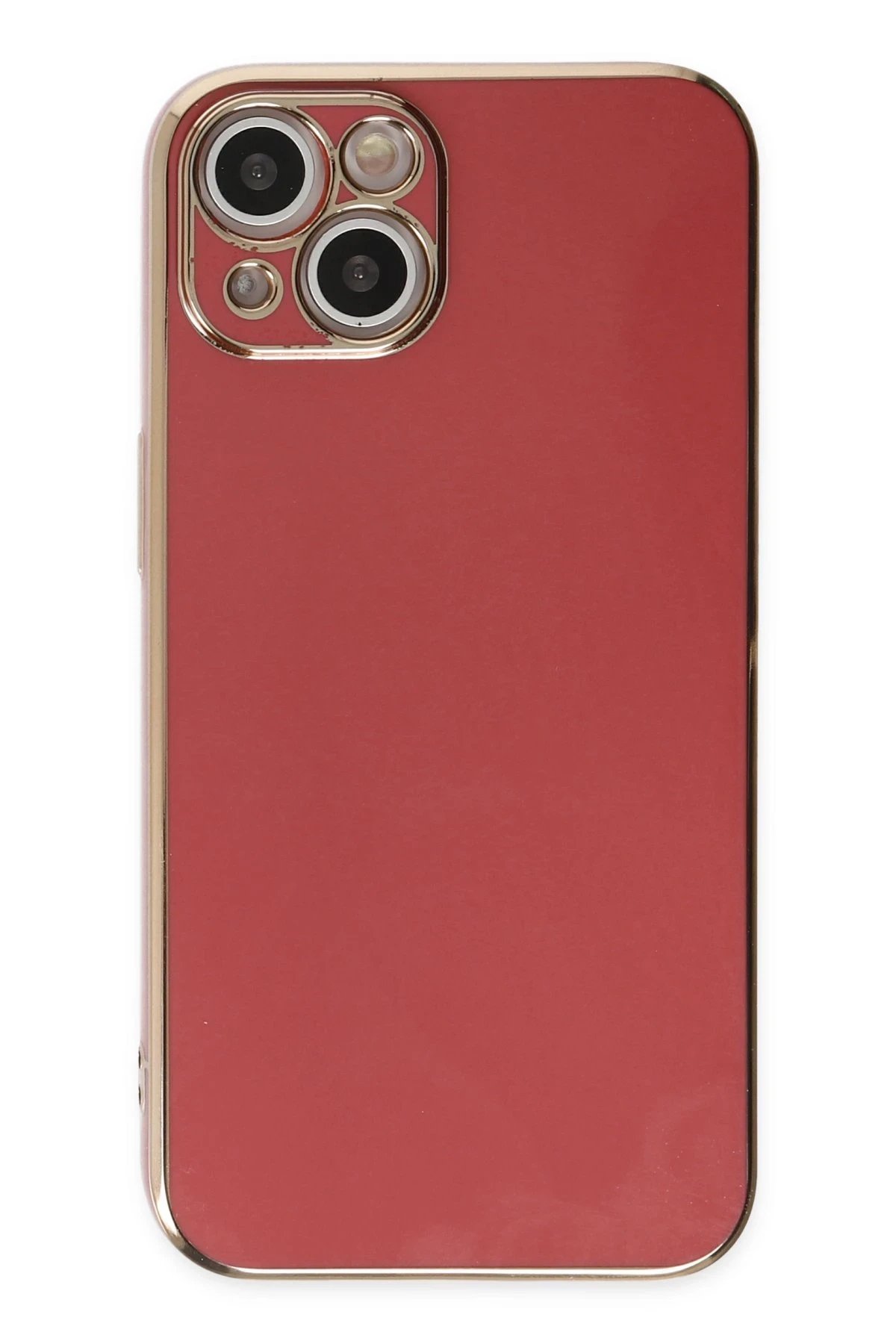 iPhone 14 Kılıf Volet Silikon - Kırmızı-(5796) - Görsel 2