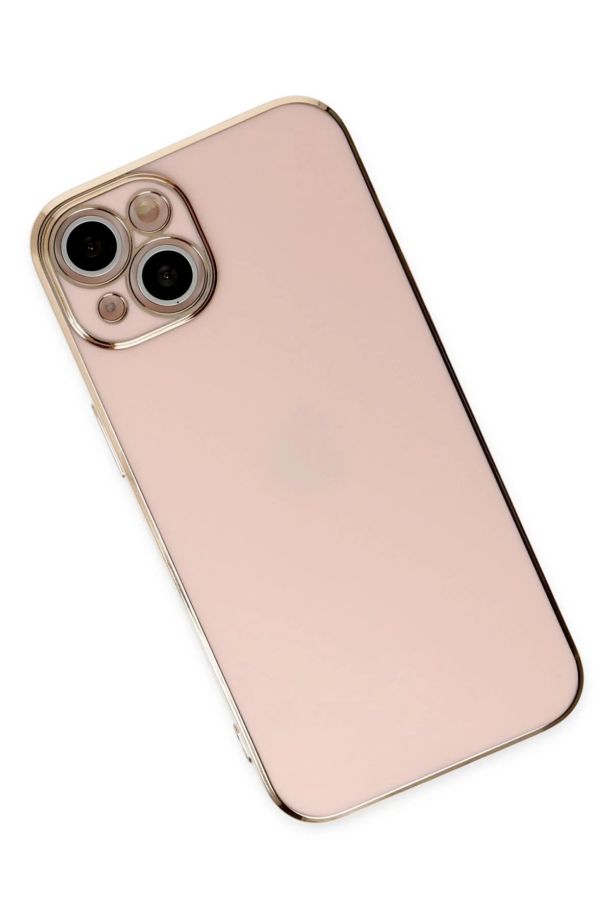 iPhone 14 Kılıf Volet Silikon - Pembe-(5796) - Görsel 3