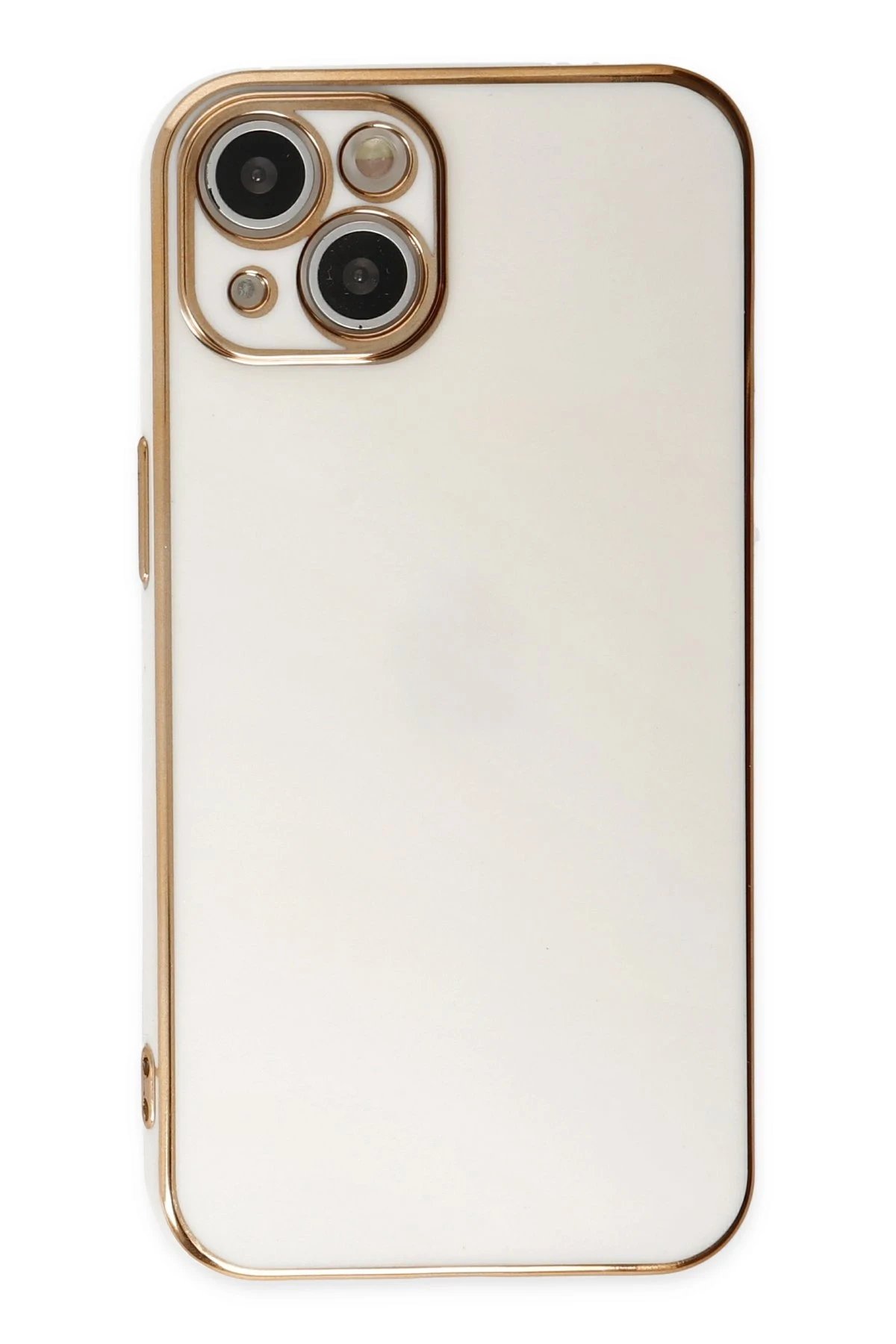 iPhone 14 Plus Kılıf Volet Silikon - Beyaz-(5796) - Görsel 2