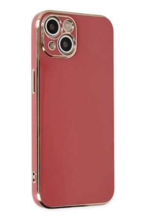 iPhone 14 Plus Kılıf Volet Silikon - Kırmızı-(5796)