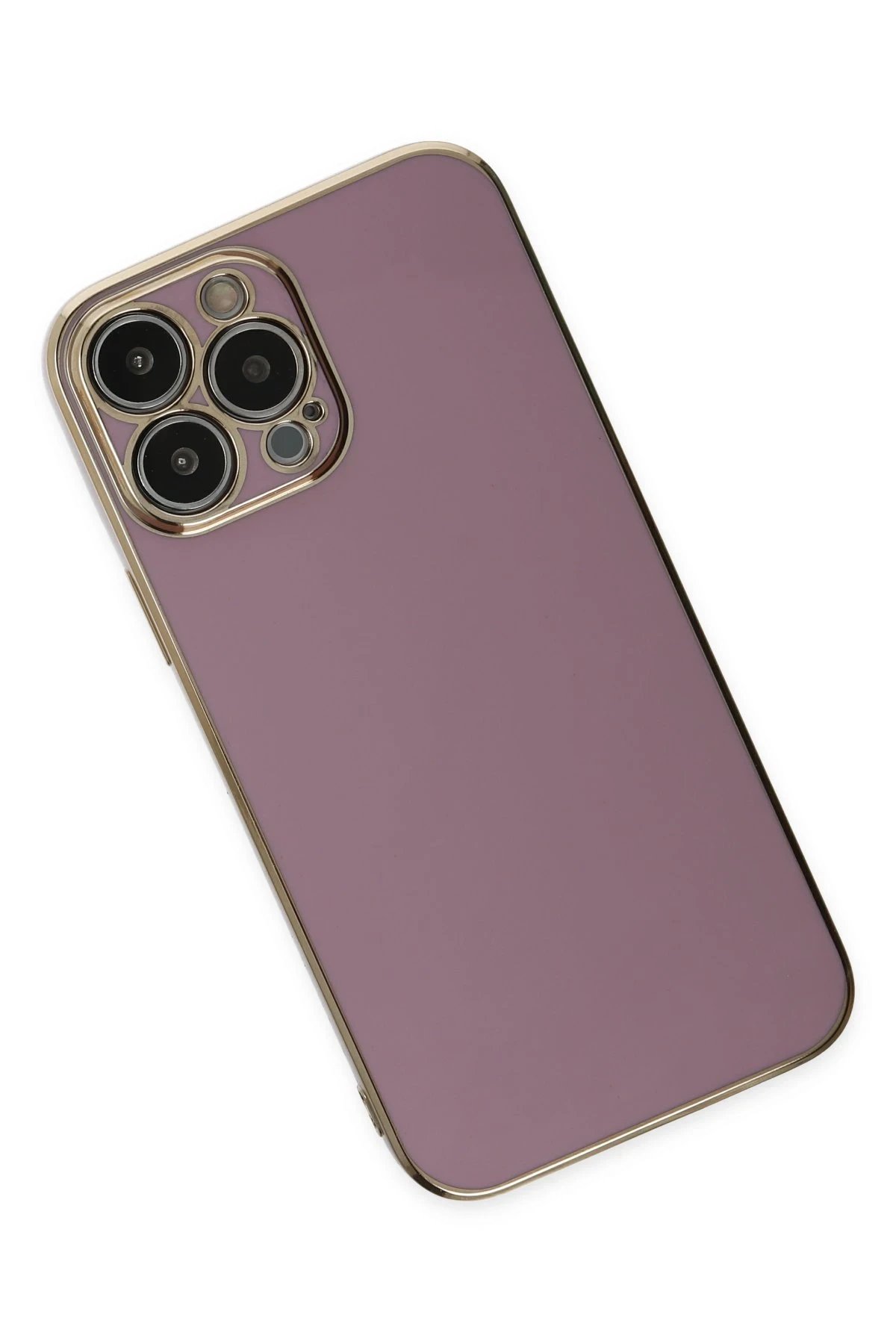 iPhone 14 Pro Kılıf Volet Silikon - Mor-(5796) - Görsel 3