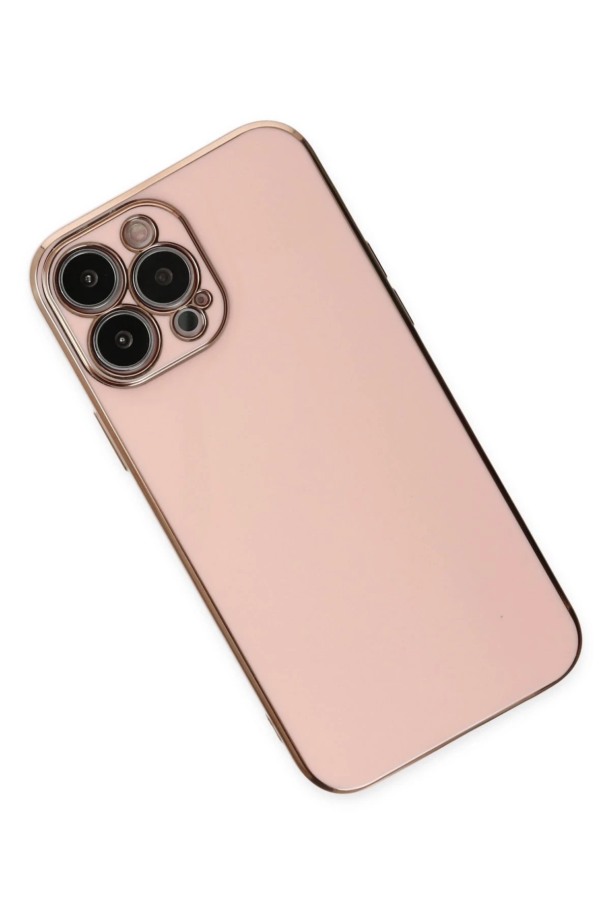 iPhone 14 Pro Max Kılıf Volet Silikon - Pembe-(5796) - Görsel 3