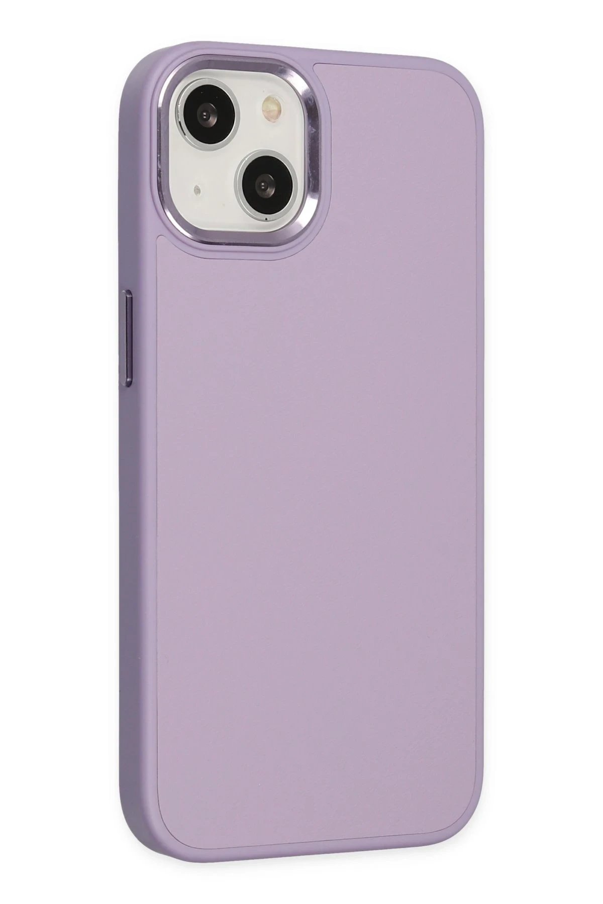 iPhone 14 Plus Kılıf Asya Deri Silikon - Lila-(5796) - Görsel 2