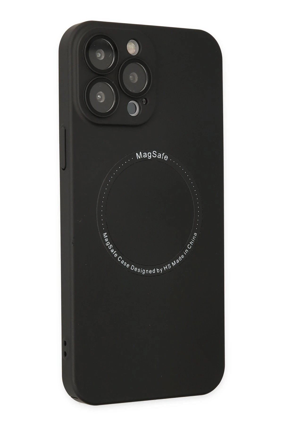 iPhone 14 Pro Kılıf Jack Magneticsafe Lens Silikon - Siyah-(5796) - Görsel 2