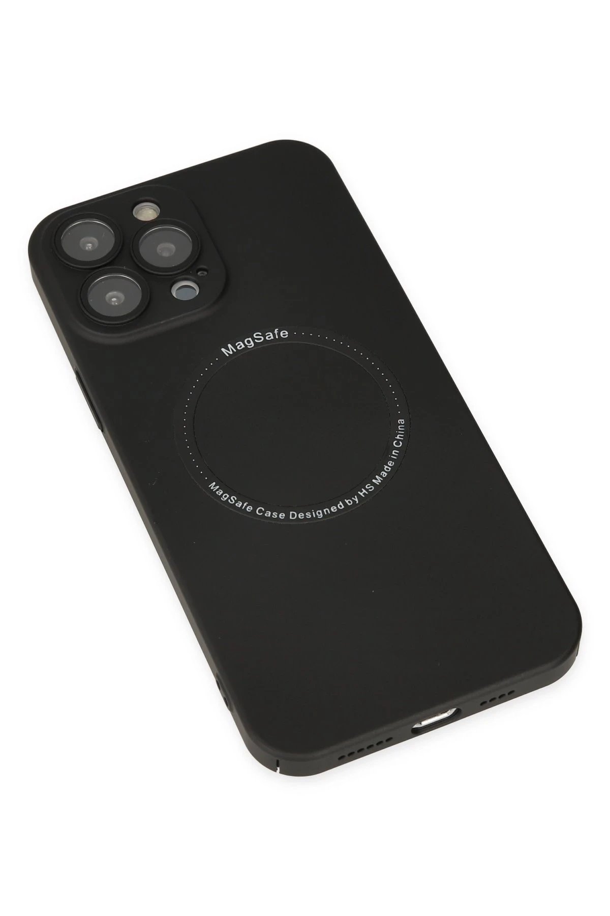 iPhone 14 Pro Kılıf Jack Magneticsafe Lens Silikon - Siyah-(5796) - Görsel 4