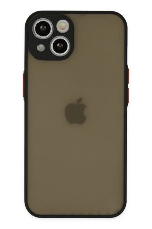 iPhone 14 Kılıf Montreal Silikon Kapak - Siyah-(5796)