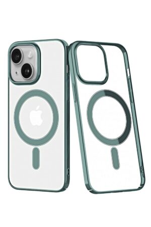 iPhone 14 Plus Kılıf Element Magneticsafe Sert Kapak - Köknar Yeşili-(5796)