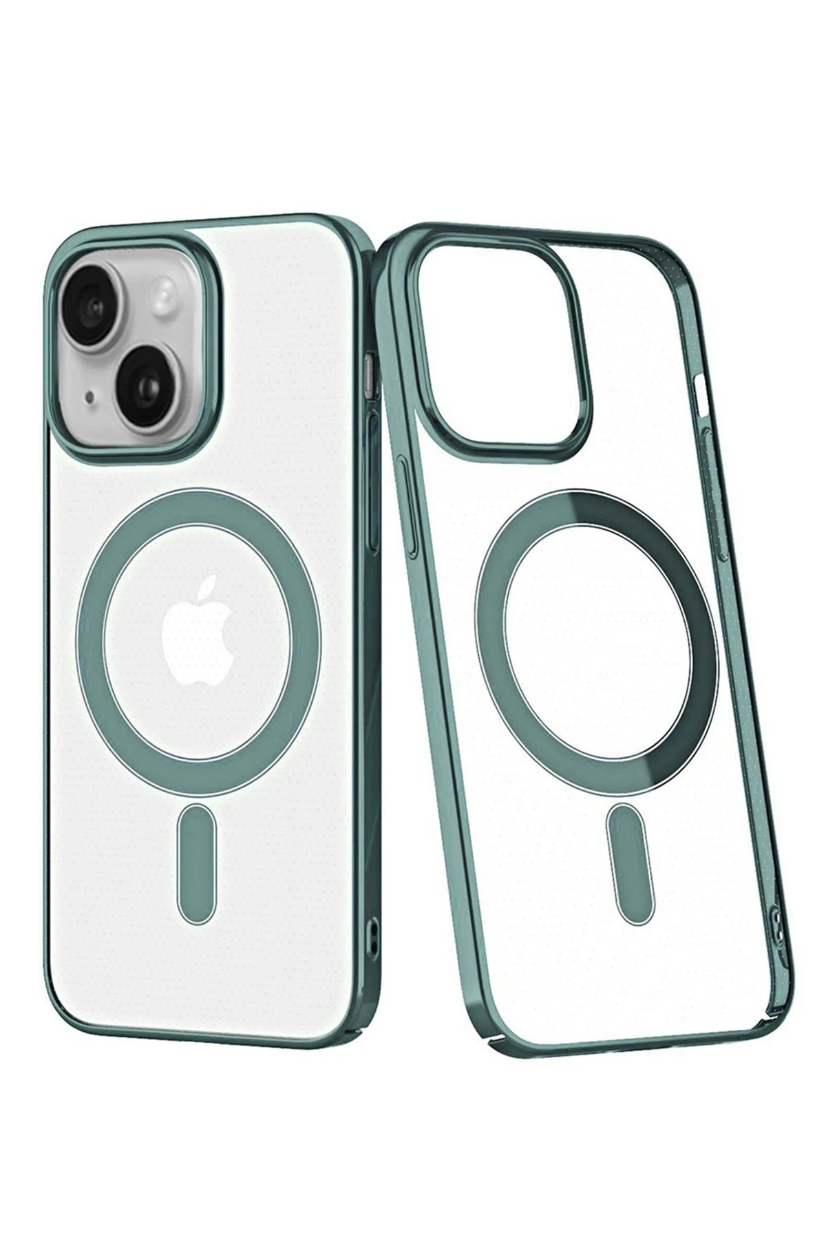 iPhone 14 Plus Kılıf Element Magneticsafe Sert Kapak - Köknar Yeşili-(5796)