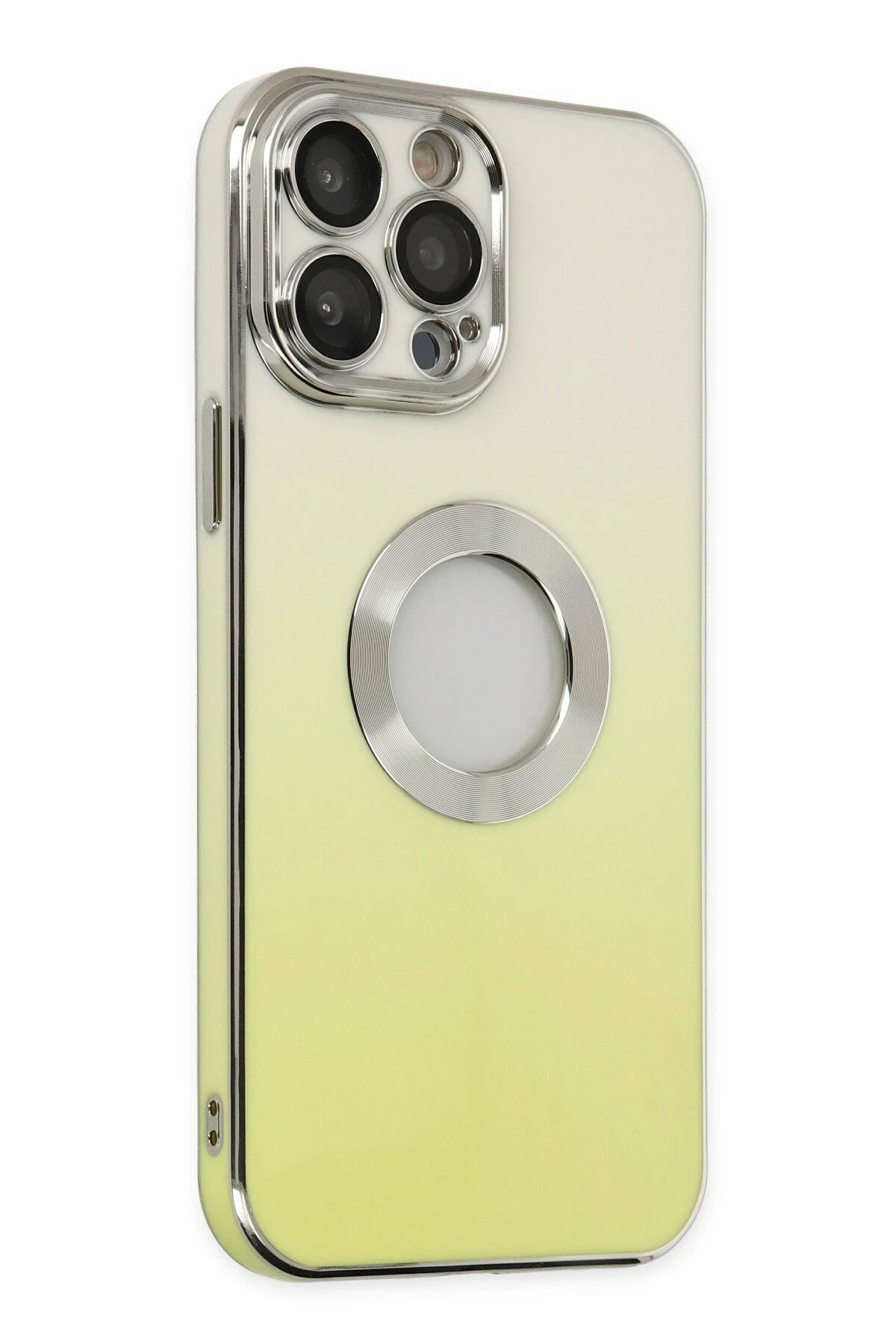 iPhone 13 Pro Kılıf Best Silikon - Sarı-(5796) - Görsel 2