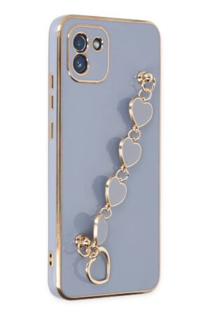 Samsung Galaxy A03 Kılıf Esila Silikon - Gri-(5796)