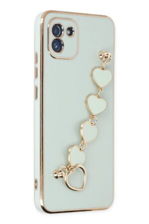 Samsung Galaxy A03 Kılıf Esila Silikon - Su Yeşili-(5796)