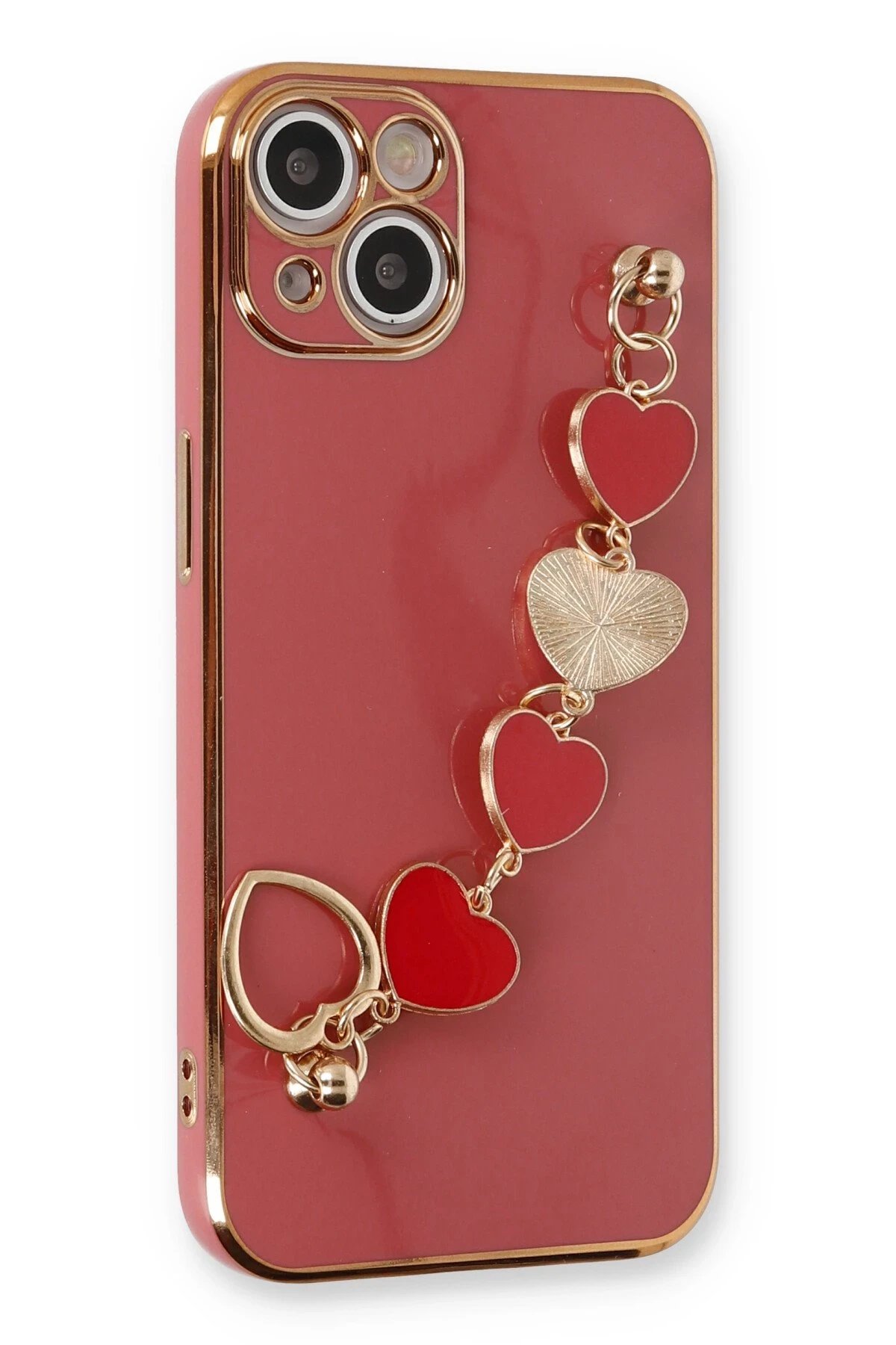 iPhone 14 Kılıf Esila Silikon - Kırmızı-(5796)