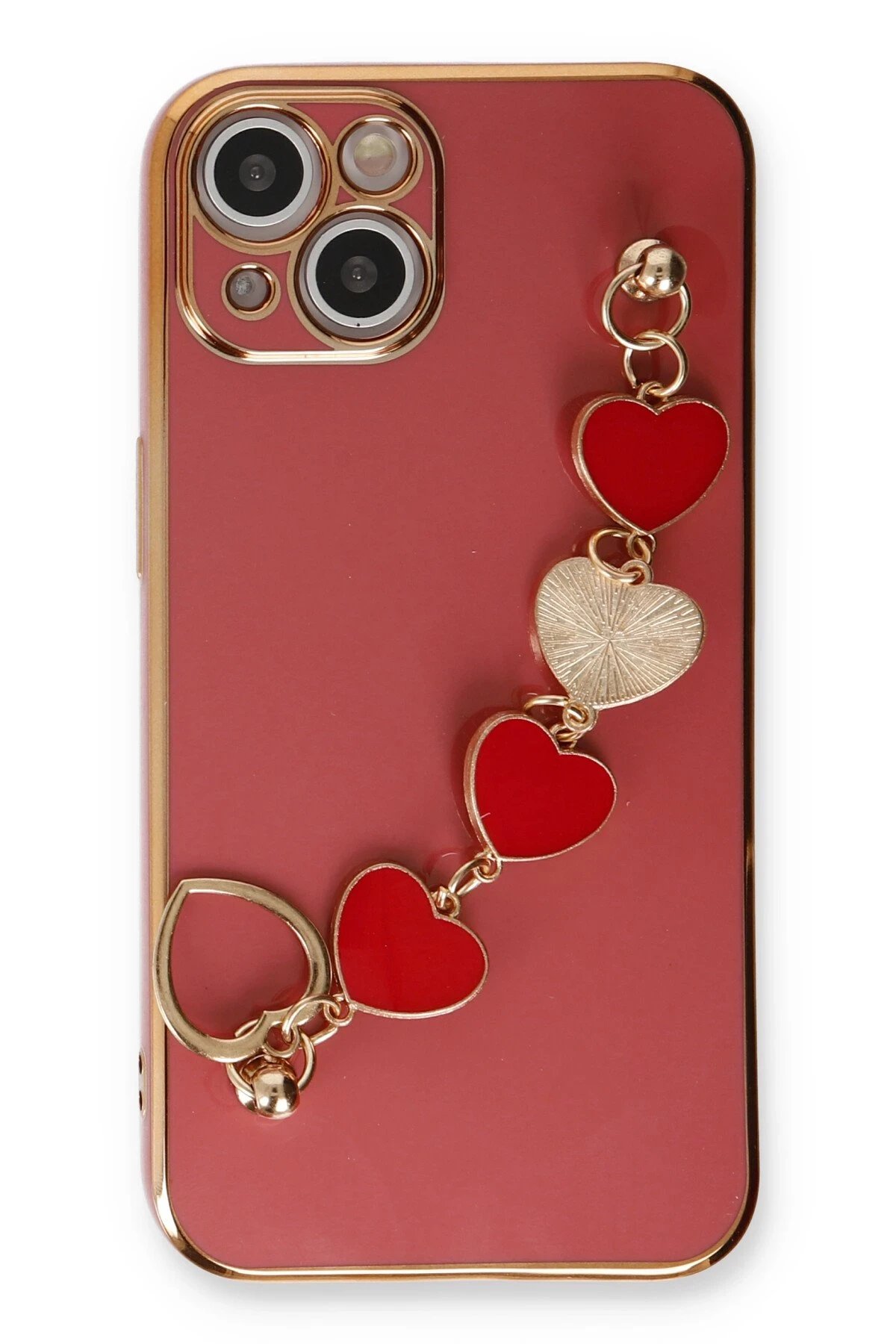 iPhone 14 Kılıf Esila Silikon - Kırmızı-(5796) - Görsel 2