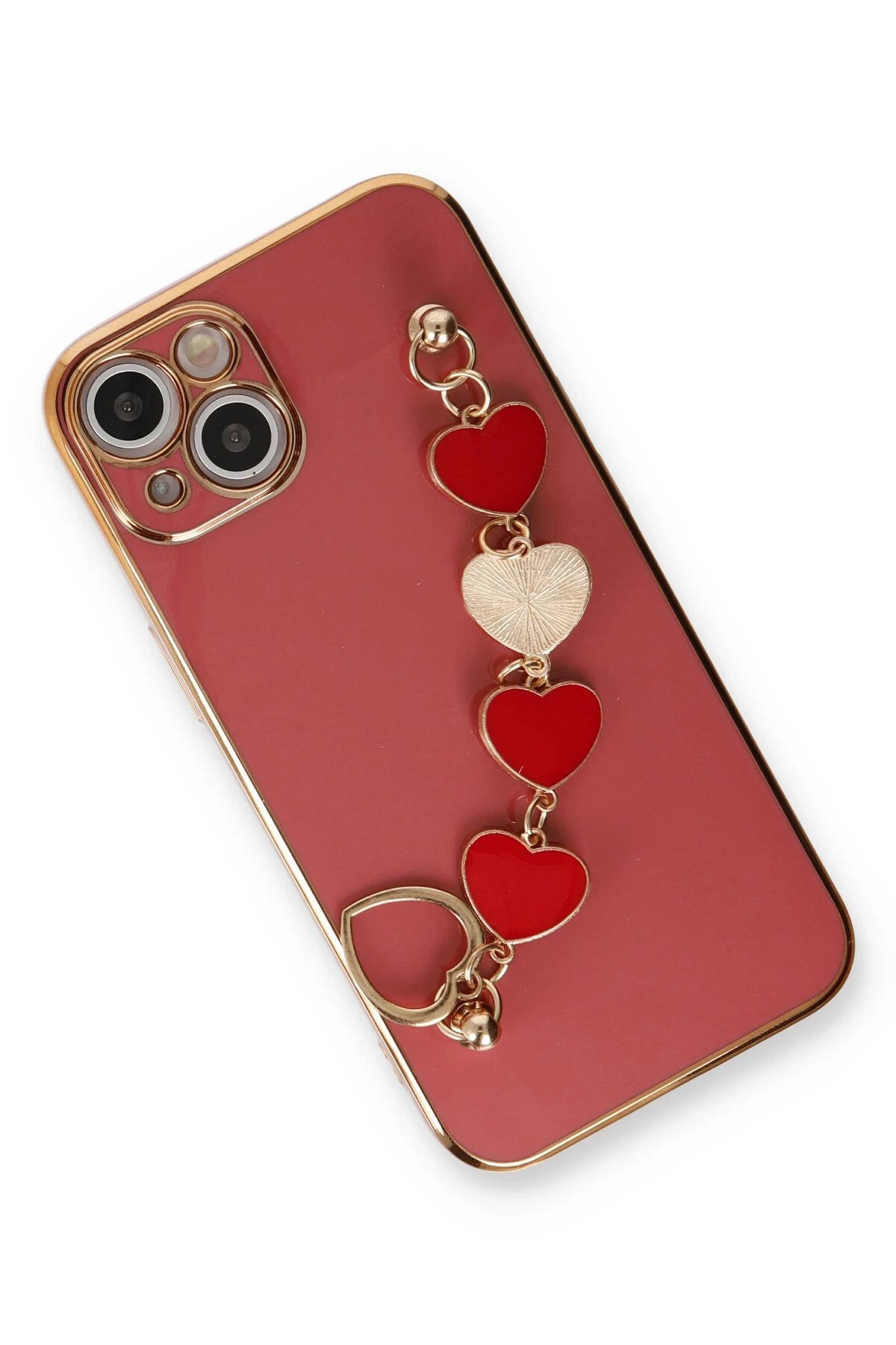 iPhone 14 Kılıf Esila Silikon - Kırmızı-(5796) - Görsel 3