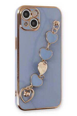 iPhone 14 Kılıf Esila Silikon - Gri-(5796)