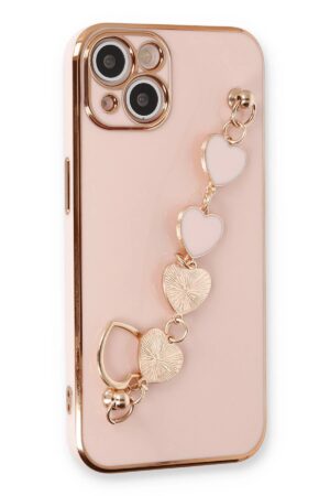 iPhone 14 Plus Kılıf Esila Silikon - Pudra-(5796)