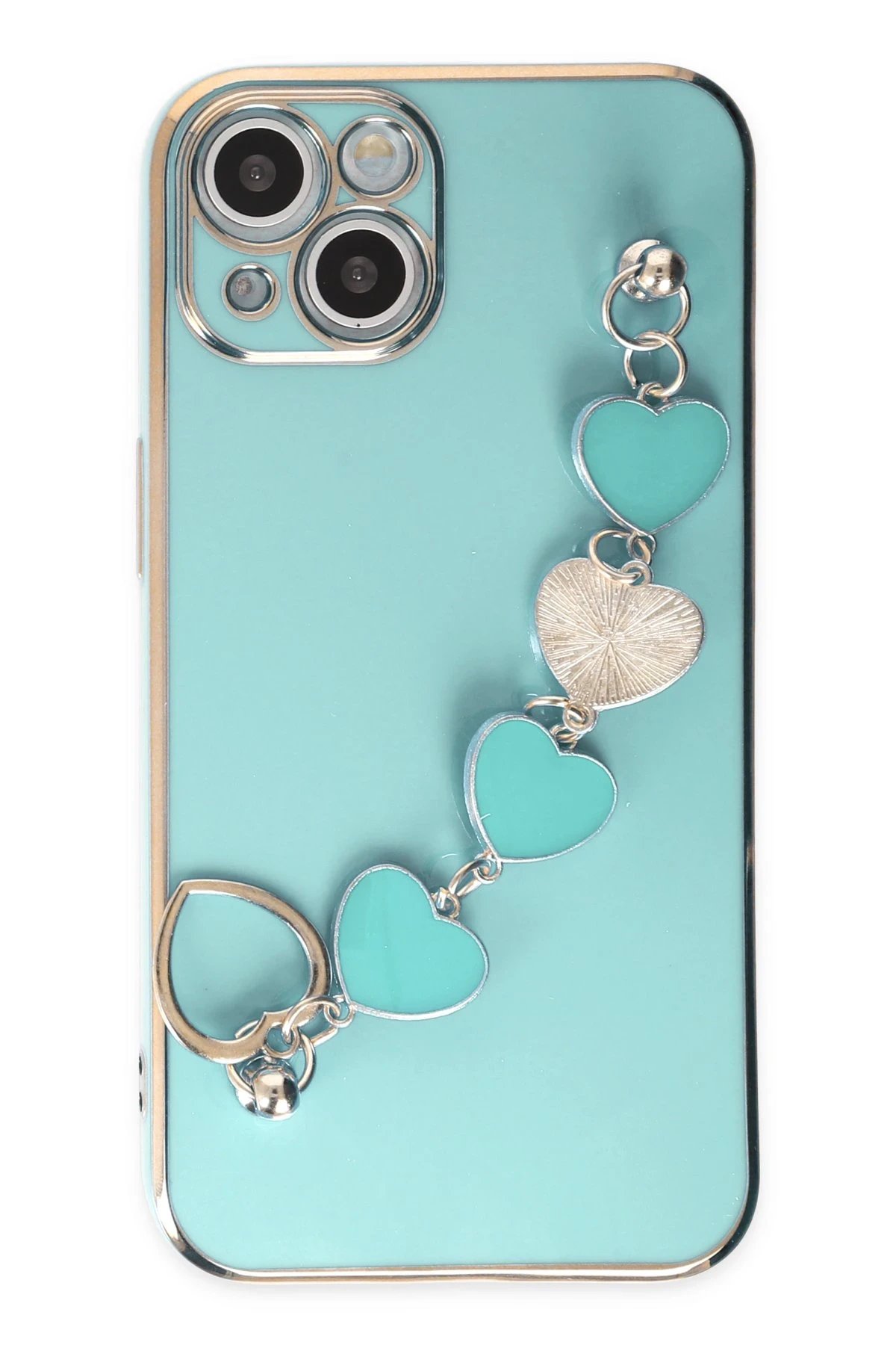 iPhone 14 Plus Kılıf Esila Silikon - Su Yeşili-(5796) - Görsel 2