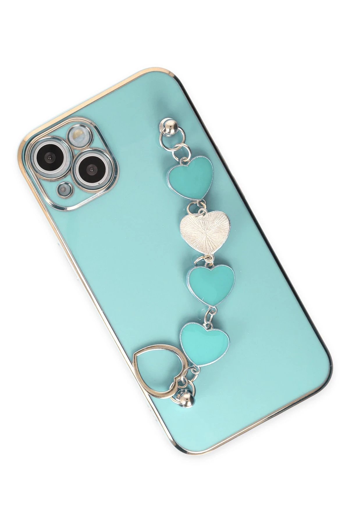 iPhone 14 Plus Kılıf Esila Silikon - Su Yeşili-(5796) - Görsel 3