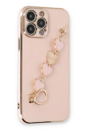 iPhone 14 Pro Kılıf Esila Silikon - Pudra-(5796)