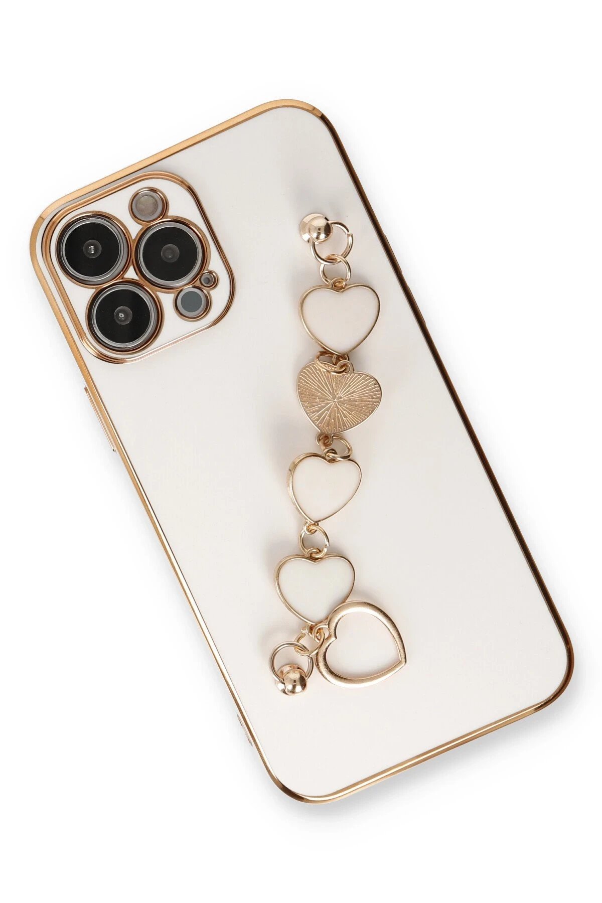 iPhone 14 Pro Max Kılıf Esila Silikon - Beyaz-(5796) - Görsel 2