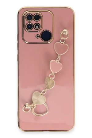 Xiaomi Redmi 10C Kılıf Esila Silikon - Pudra-(5796)