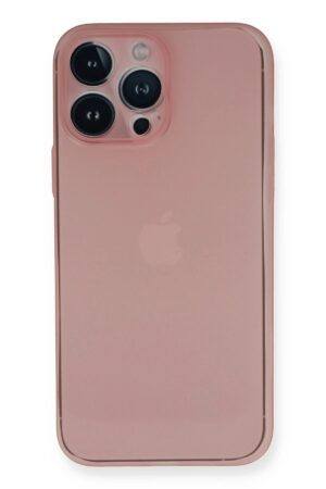 iPhone 14 Pro Kılıf PP Ultra İnce Kapak - Pembe-(5796)